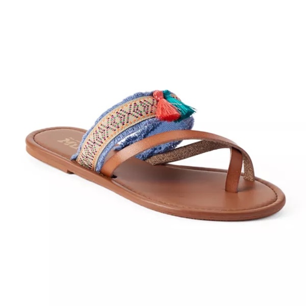 Mudd Festival Woven Tassel Sandal